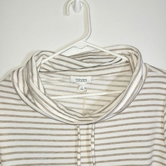 New Talbots Haven Striped Cowl Neck Sweater XL - Picture 2 of 8